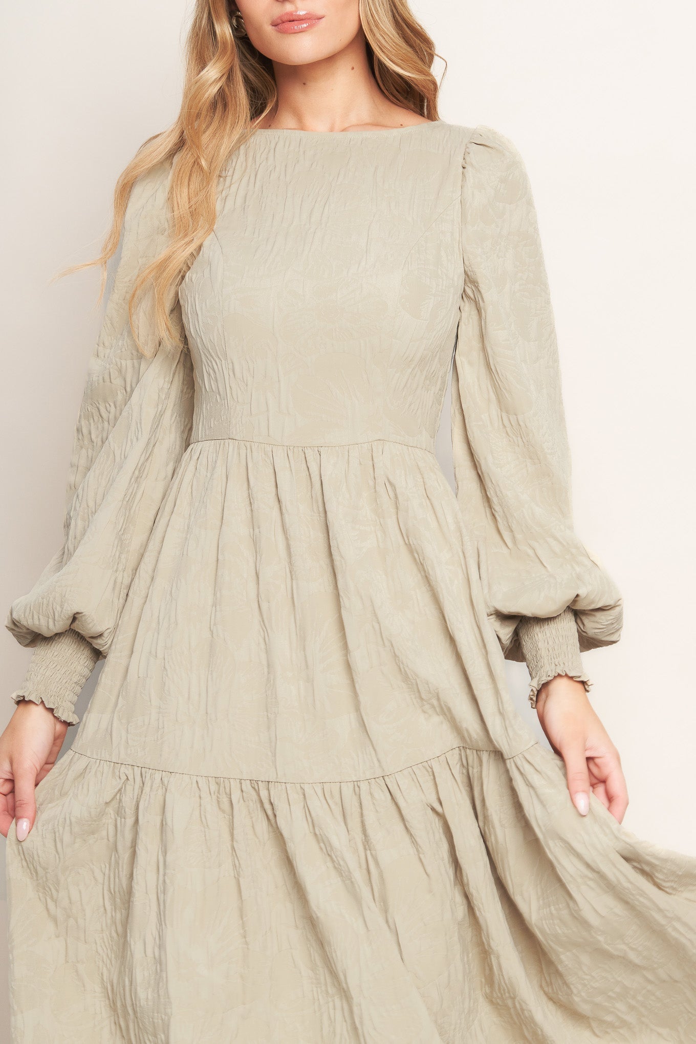 NEBULA NIGHTS WOVEN MIDI DRESS Flying Tomato